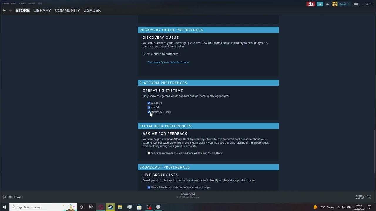 Steam 2022 - How To Filter Store By Platform Windows, Mac, Linux 