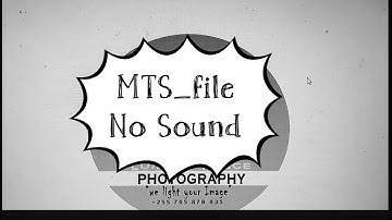 How to solve MTS_file No sound in Premiere Pro by_ Lumuli.