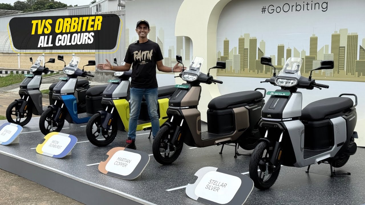 2025 TVS Orbiter All Colour Options 🔥 Which one looks best 🤔