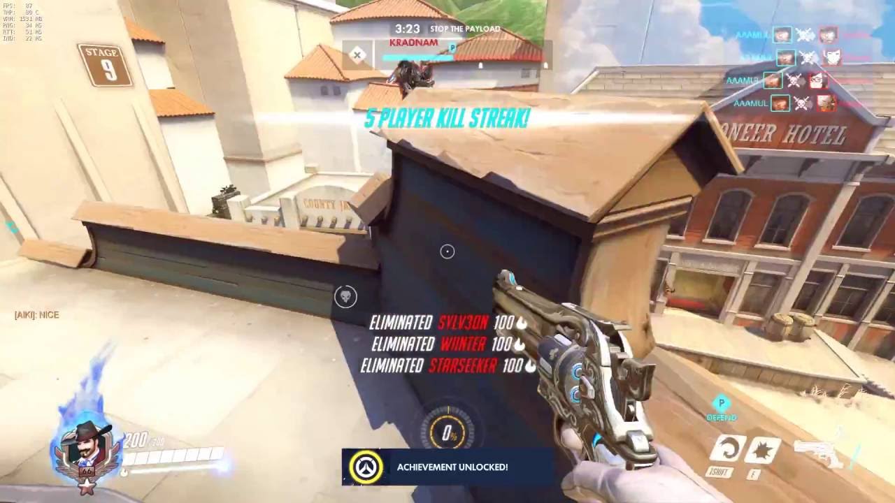 Overwatch McCree Solo Team Kill YouTube