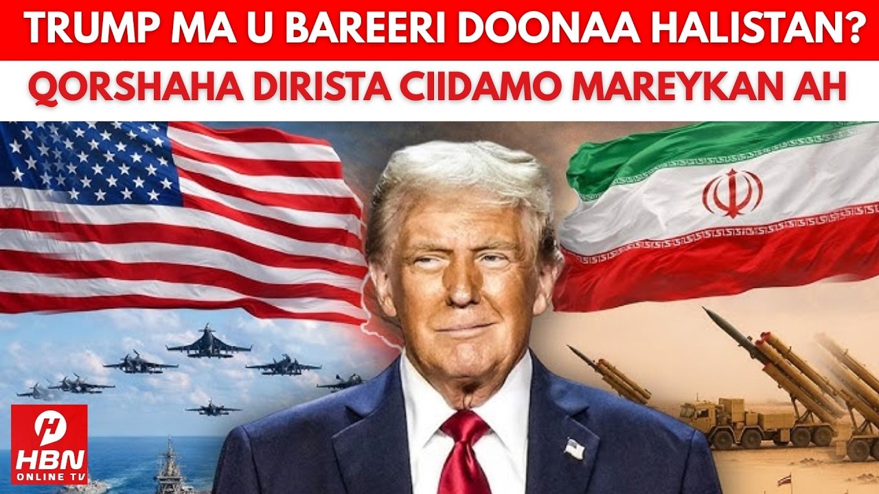 TRUMP MA U BAREERI DOONAA HALISTA LAGA DIGAY EE AH INUU CIIDAMO U DIRO !!RAAN? FALANQEYN XASAASI AH