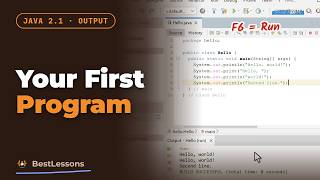 Java 2.1 - Your First Program: Hello, world, println and print