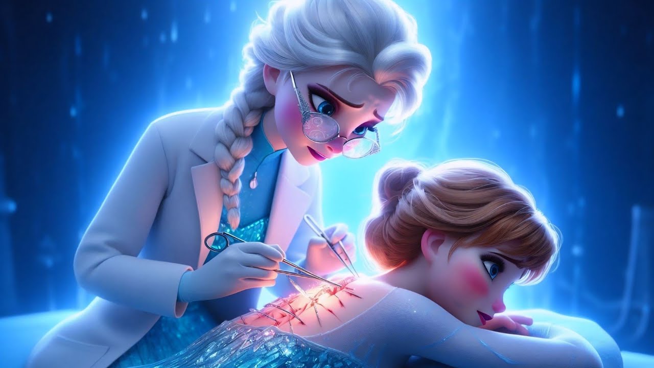 🩺 ️ Elsa Turns Doctor to Save Anna — Stitching Her Wounds with Care and ...