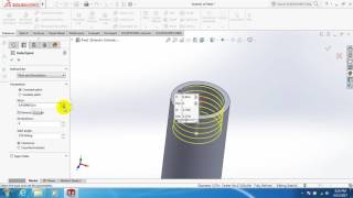 solidworks tutorial -  how to make thread inside of a pipe screenshot 3