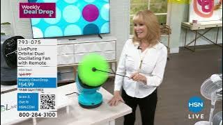 LivePure Orbital Dual Oscillating Fan with Remote