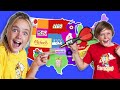 Kids fun tv throw a dart at a map compilation