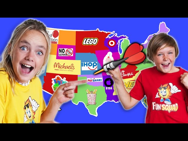 Kids Fun TV Throw A Dart At A Map Compilation! class=