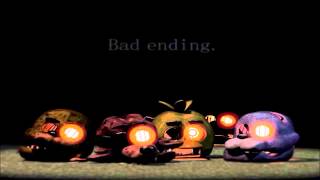 FNAF 3 Bad Ending and Good Ending Resimi