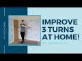 Top 3 Ways to Improve Your 3 Turns Off Ice! Figure Skating Tutorial From Home!