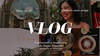 VLOG: arrume-se comigo, visitando uma amiga, missa e almoço no Paparoto Cucina