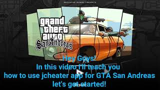How to use jcheater app for GTA San Andreas (Android) screenshot 1