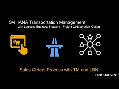 SAP S/4HANA Transportation Management - Sales Order  with TM and LBN Freight Order Collaboration