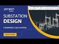 Substation design: clearance calculation | 3D CAD model