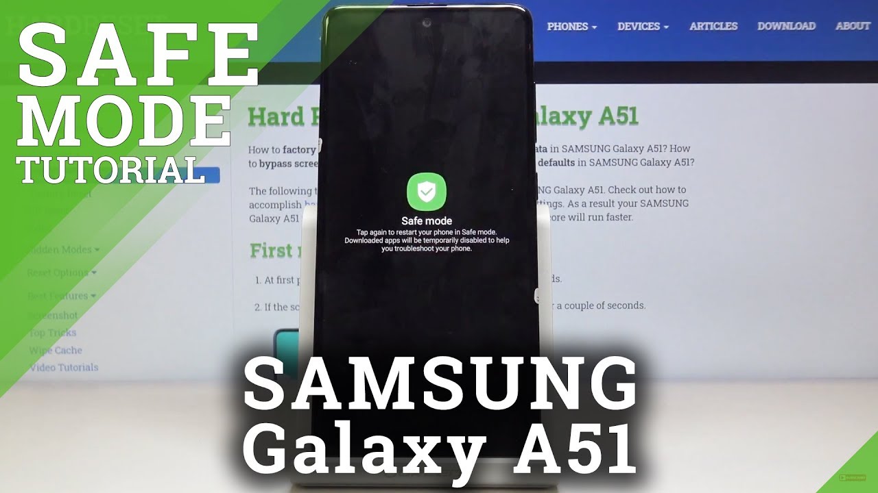 How to Enable Safe Mode in Samsung Galaxy A51 – Turn Off 3rd Party Apps - YouTube