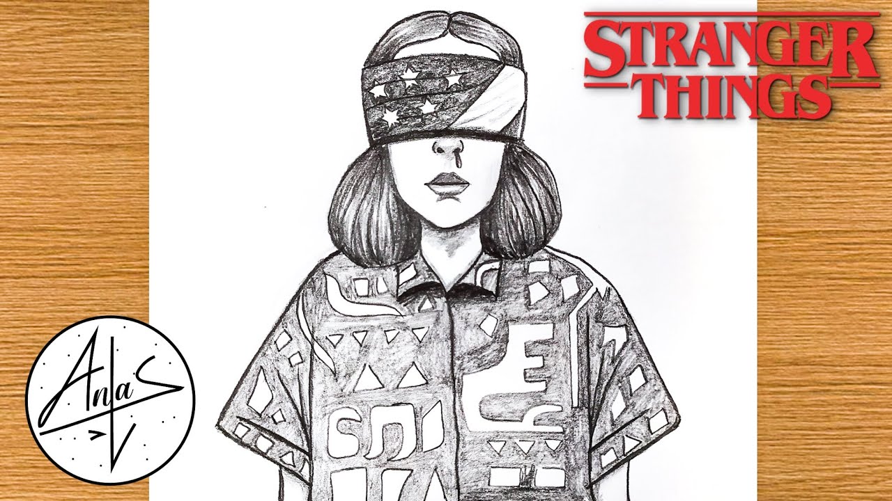 Buy 11 eleven Stranger Things Sketch Portrait Print Online in India  Etsy