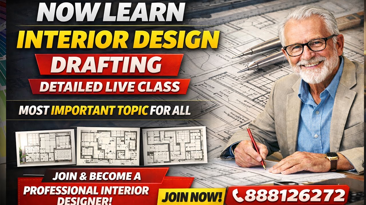 Live Class Interior Professional Interior Design Drafting Concepts ...