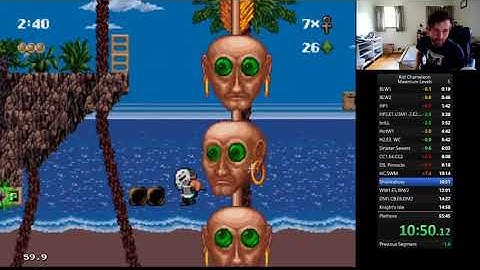 Kid Chameleon max levels speedrun in 51:46