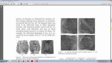 IEEE MATLAB Detecting Altered Fingerprints