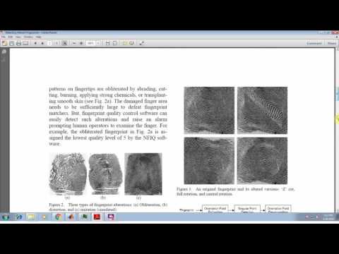 IEEE MATLAB Detecting Altered Fingerprints