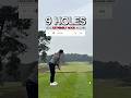 9 HOLES with EXTREMELY GOOD golfer (BAD DAY) #golf
