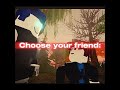 Choose your friend: #roblox #friends #bacon #youtubeshorts #fyp #shorts #noob #trending