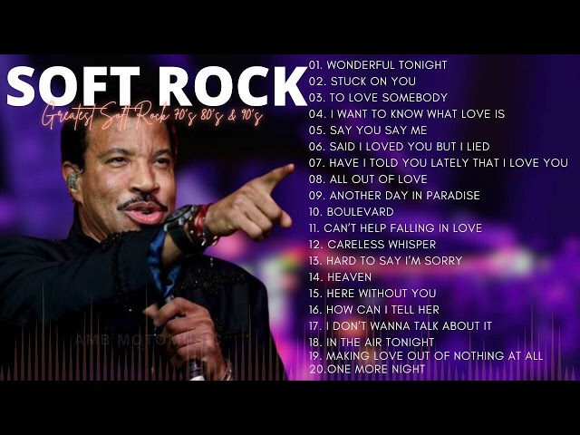 Best Soft Rock Songs Ever-Michael Bolton, Phil Collins, Elton John, Eric Clapton, Bee Gees class=
