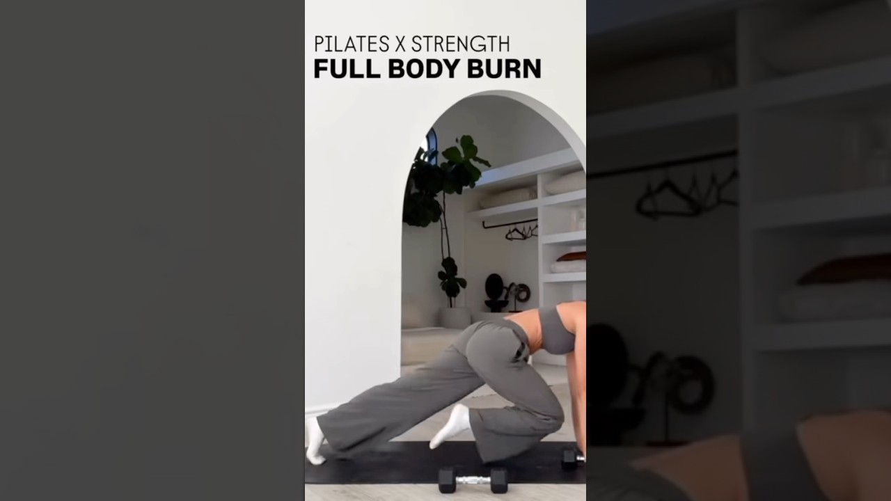 Strength + Pilates combo full-body workout 🤍#pilates #pilatesworkout #workoutsforwomen