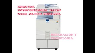 configurar fotocopiadora Savin c9220