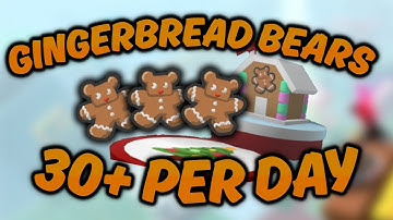 How to get 30+ GINGERBREAD BEARS PER DAY In BEE SWARM SIMULATOR