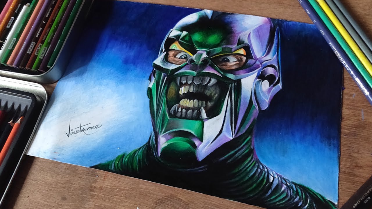 How to draw Green Goblin step by step - YouTube