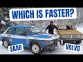 Saab 99 EMS vs Volvo 145 "Sport" | Which of these two is faster? |