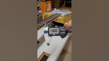 One way to figure out what #gauge #string you need from measuring other strings #guitar #caliper
