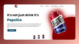 Pepsi Website using Html Css & Js With source code