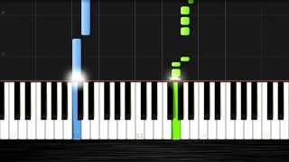 He's a Pirate - EASY Piano Tutorial (50% Speed) by PlutaX - Synthesia chords