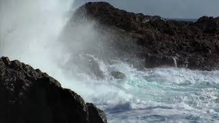 [10 Hours] Waves on the Rocks Close Up - Video &amp; Soundscape [1080HD] SlowTV