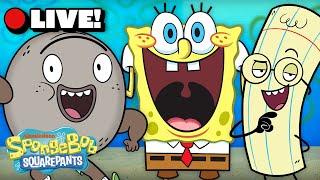 🔴LIVE: Rock Paper Scissors React To A SpongeBob Livestream! 🧽 | Nickelodeon