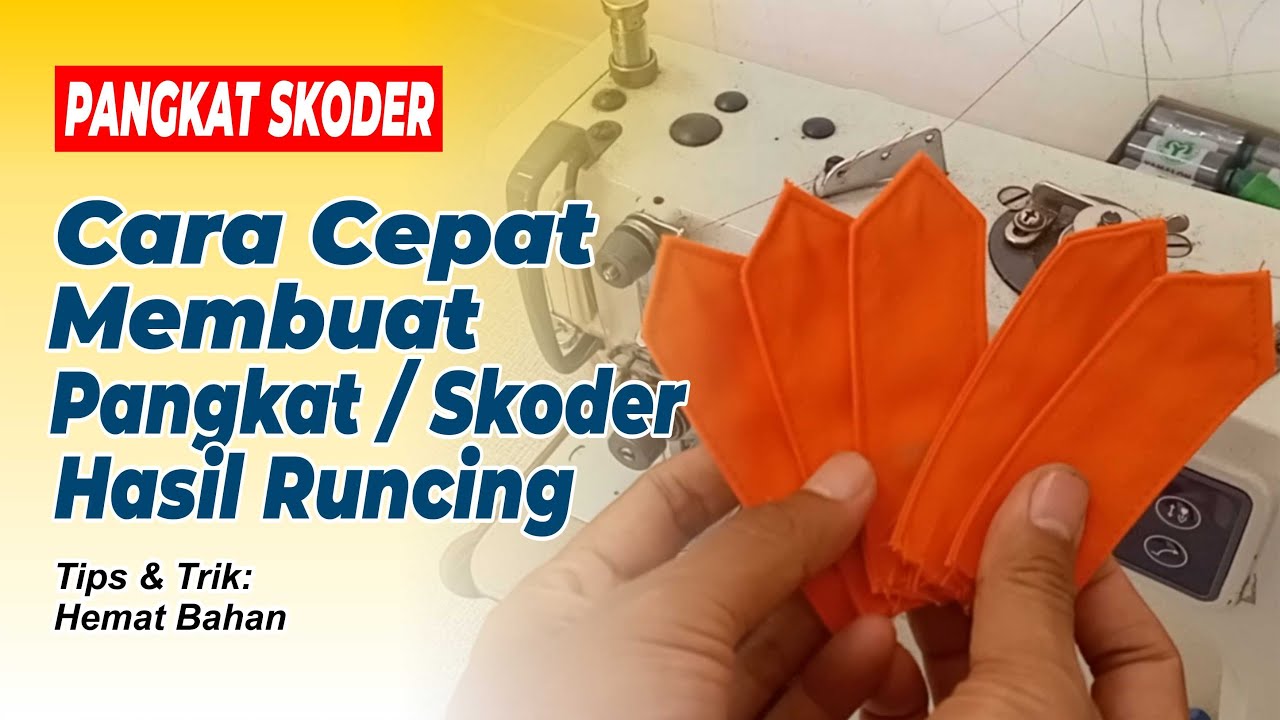 Proses membuat skoder pundak hasilnya runcing - YouTube