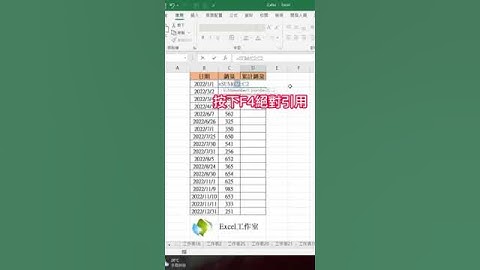 表格中的銷量資料要怎麼累計求和呢？😃#excel教學 #excel #excel技巧 #短視頻 #excel工作室 #office教學 #excel函式