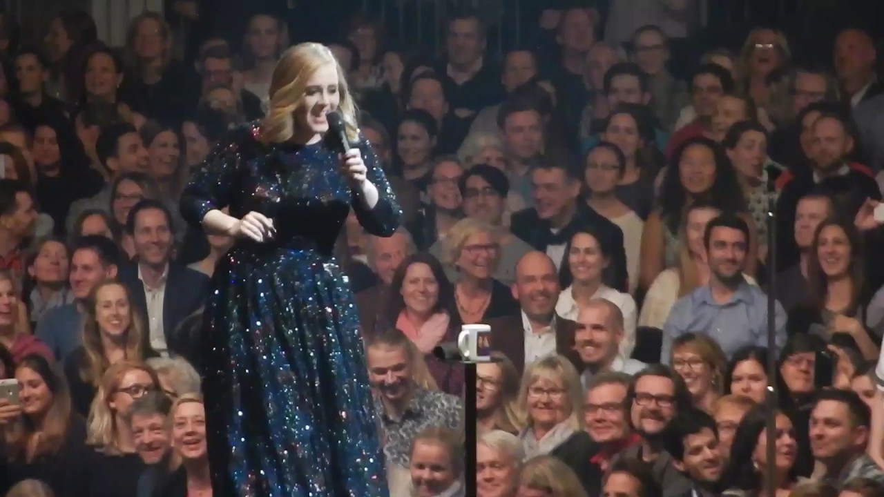 Adele talks with audience (stockholm) YouTube