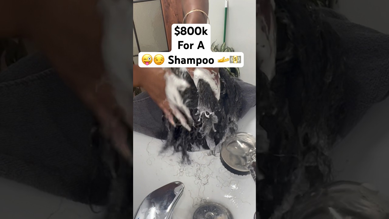 2 shampoos is a music in my salon lol #youtubeshorts #shorts #hair #fyp