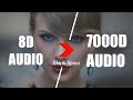 Taylor swift  blank space 7000d audio  not 8d audio use headphone