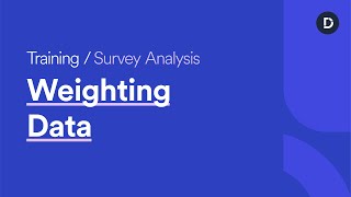 Weighting Data