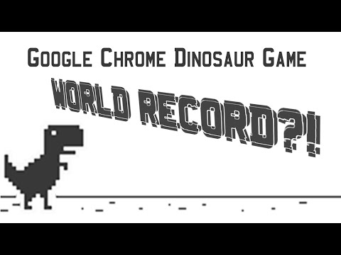 Google Chrome Dinosaur Game WORLD RECORD?!