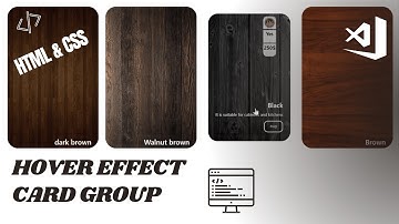 Card group-Hover effect Css-HTML Css Tutorial-ASMR keyboard-ASMR programming-Card Css