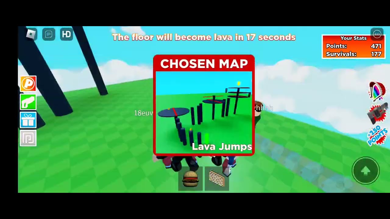 NOVO CHÃO É LAVA DO ROBLOX (Lava Run) 