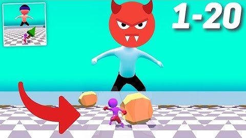 Giant Attack Gameplay Walkthrough Level 1-20 iOS Android Noob vs Hack Tutorial