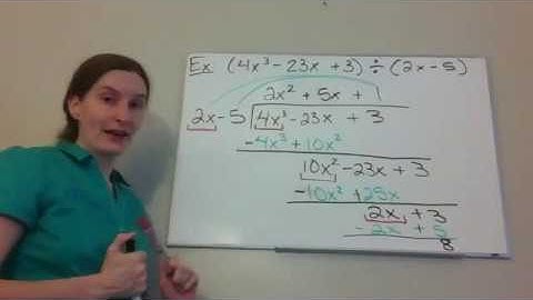 Pre Calculus   Division of Polynomials and the Remainder and Factor Theorems