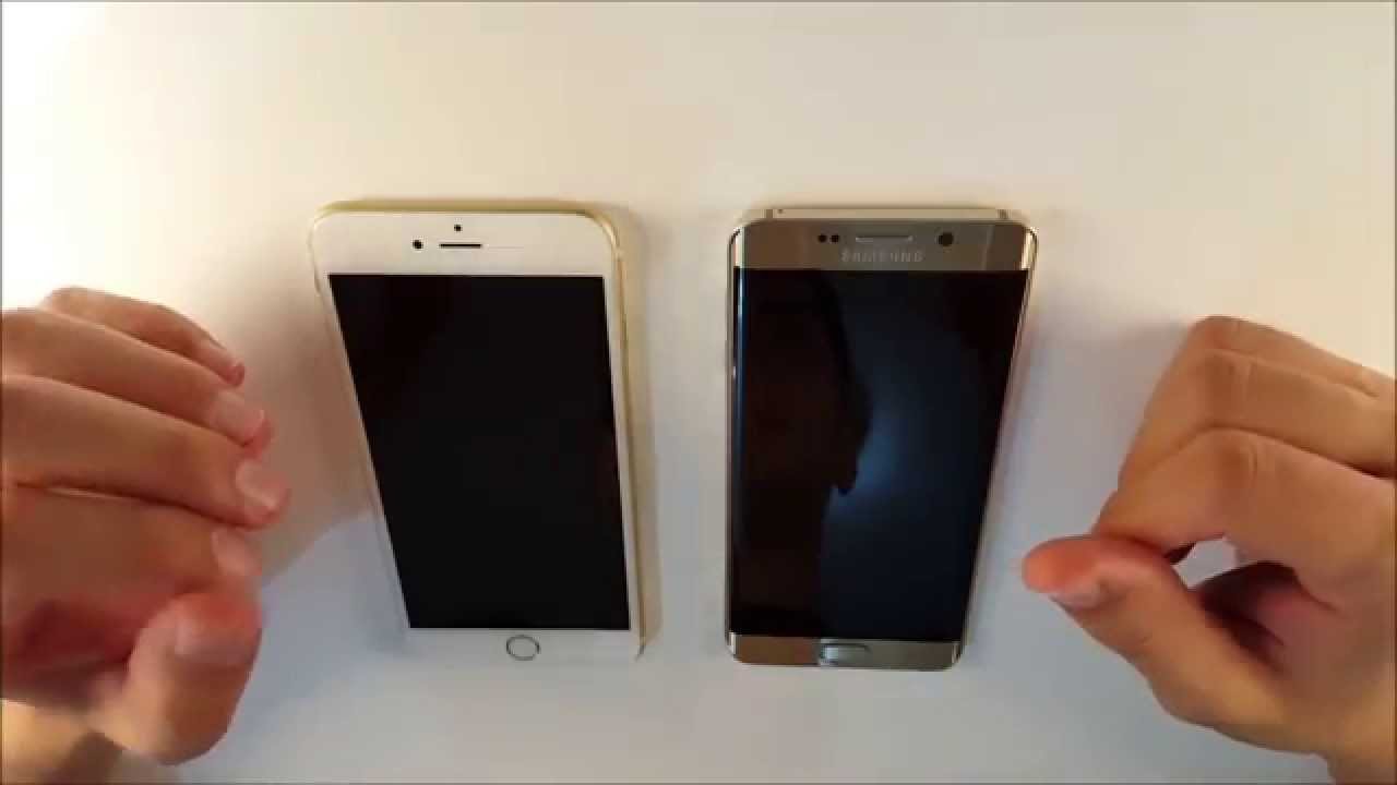 Samsung Galaxy S6 Edge Plus Vs iPhone 6S Plus YouTube