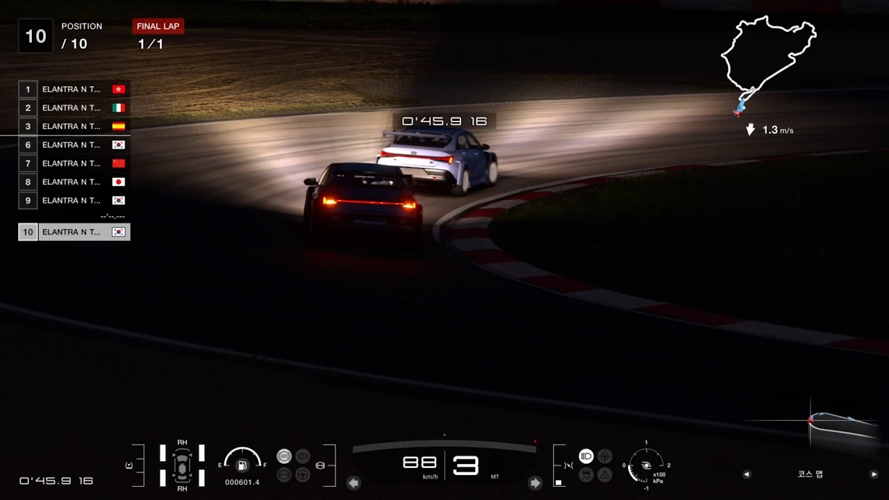 Weekly 뉘르 엘란트라N 10'00.리플레이