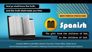 "Spanish Bible" - Multi-Purpose Spanish Bible is the ultimate holy Bible reader app for your phone. screenshot 1